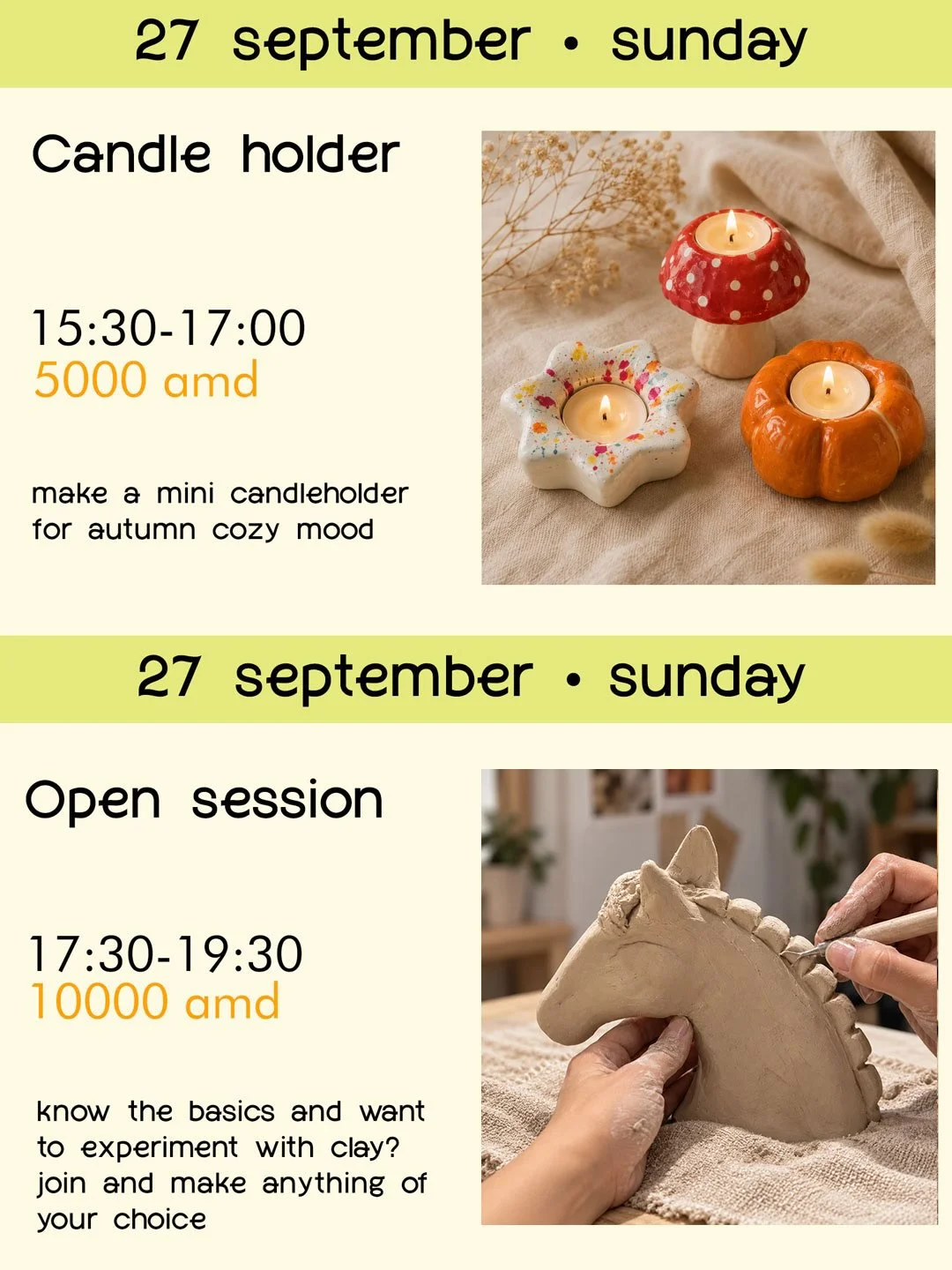 Clay Photo Holders Workshop