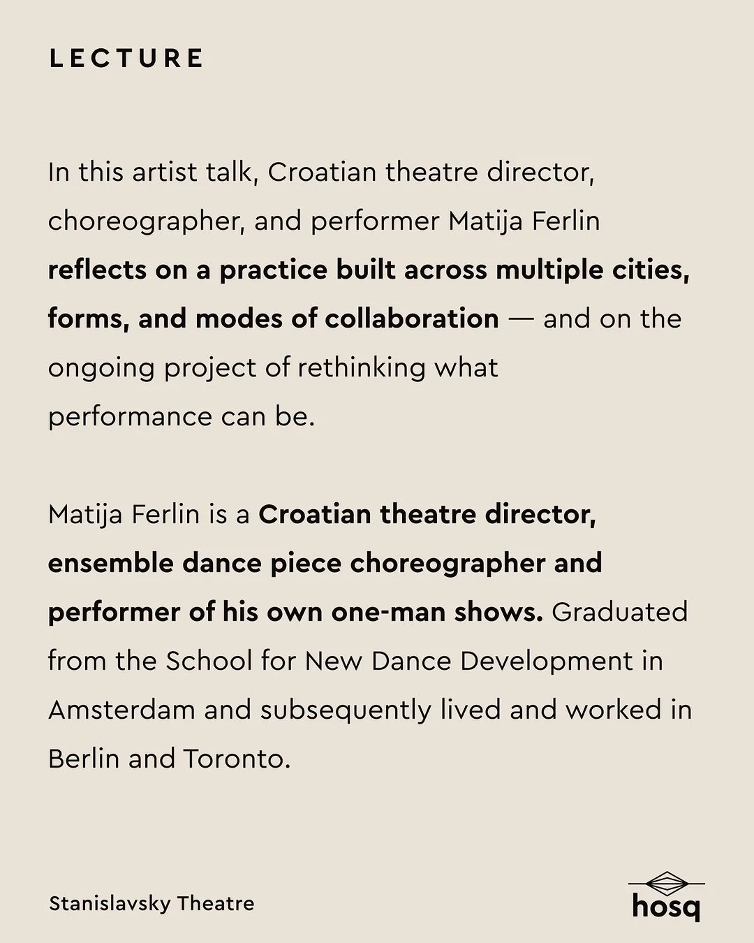Workshop on Movement and Wakefulness с Matija Ferlin