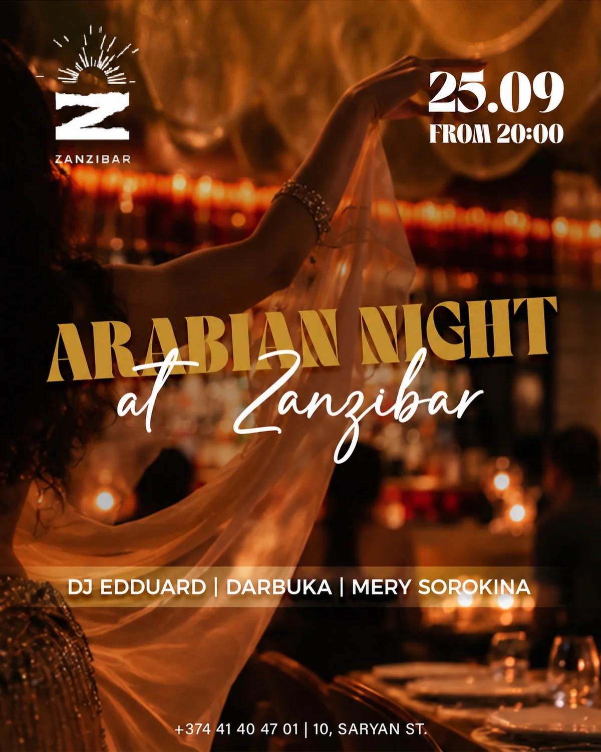 Arabian Night. DJ Edduard, Mery Sorokina և darbuka