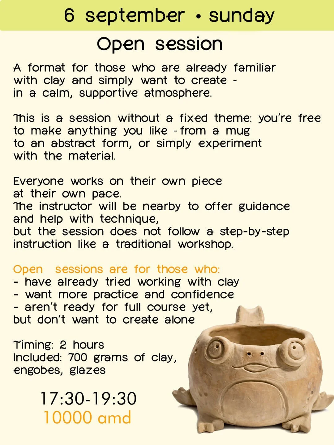 Open Clay Session