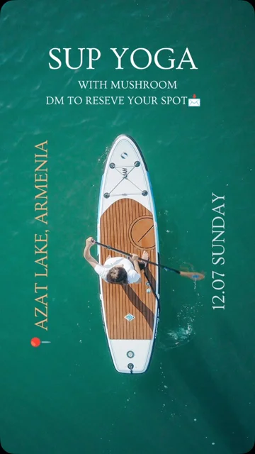 SUP Yoga on Azat Lake